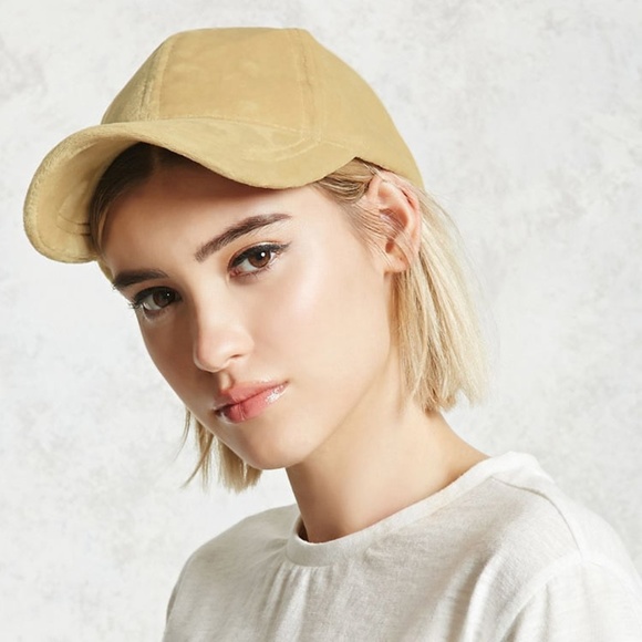 NWT Forever 21 Terry Baseball Cap in Tan - Picture 1 of 8